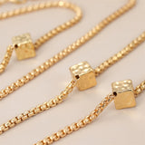 Anslow Cube Charms Silver Plated Necklace