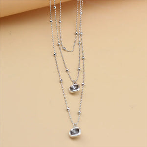 Anslow Bride Wedding Jewelry Set Multilayer Choker Chain Necklace