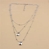 Anslow Bride Wedding Jewelry Set Multilayer Choker Chain Necklace