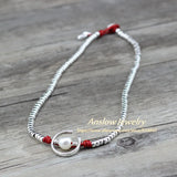 Anslow DIY Beads Charm Wrap Moon Shape Imitation Pearls Women Party Necklace