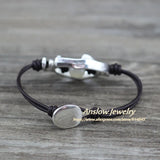 Anslow Jewelry Pearl Women Leather Bracelet Christmas Gift