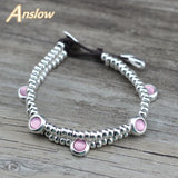 Anslow Candy Jelly DIY Beads Leather Bracelets Girl Party Christmas Gift