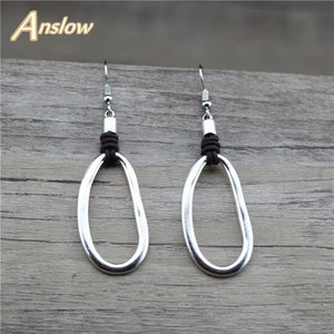 Anslow Retro Earring Charm for Women Lady Boho Round Earrings LOW0040AE