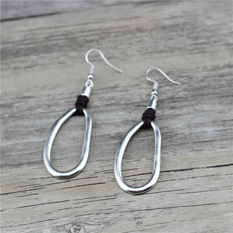Anslow Retro Earring Charm for Women Lady Boho Round Earrings LOW0040AE