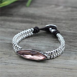 Anslow DIY Crystal Charm Bracelet Romantic Birthday Gift
