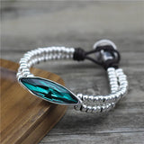 Anslow DIY Crystal Charm Bracelet Romantic Birthday Gift