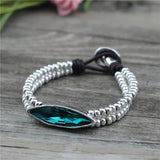 Anslow DIY Crystal Charm Bracelet Romantic Birthday Gift