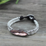 Anslow DIY Crystal Charm Bracelet Romantic Birthday Gift