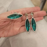 Large Horse Eye Crystal Ring for Women Wedding Engagement Gift