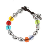 Anslow Jewelry Leather Rope Hand Charms Bracelet For Women