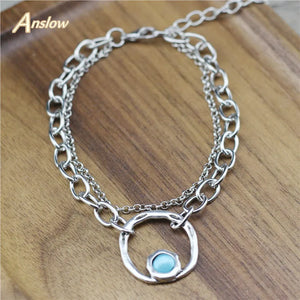 Anslow 2 Layers Acrylic Beads Bracelet For Lovers' Couple