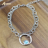 Anslow 2 Layers Acrylic Beads Bracelet For Lovers' Couple