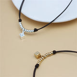 Anslow Cube Pendant Choker Necklace