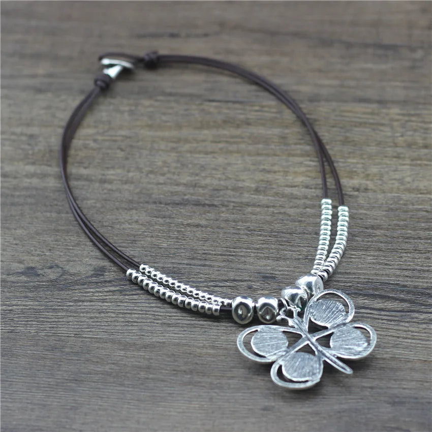 Colorful Butterfly Choker Necklace for Lady Christmas Gift