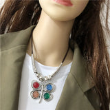 Colorful Butterfly Choker Necklace for Lady Christmas Gift