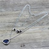 Anslow Jewelry Love Heart Choker Necklace Collar Statement Chain