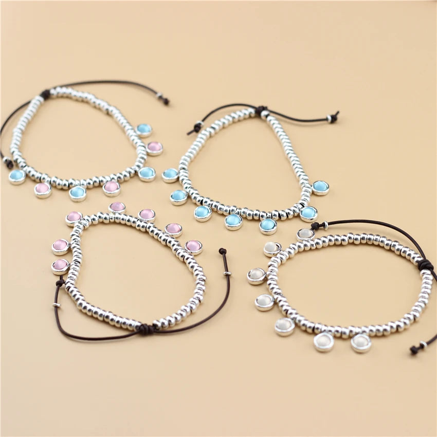 Anslow Jewelry Summer Ankle Bracelet Foot Leg Beach Retro Vintage Beads