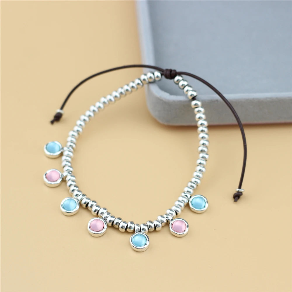 Anslow Jewelry Summer Ankle Bracelet Foot Leg Beach Retro Vintage Beads