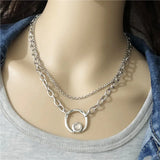Anslow Jewelry Round Chain Short Necklace For Women Female