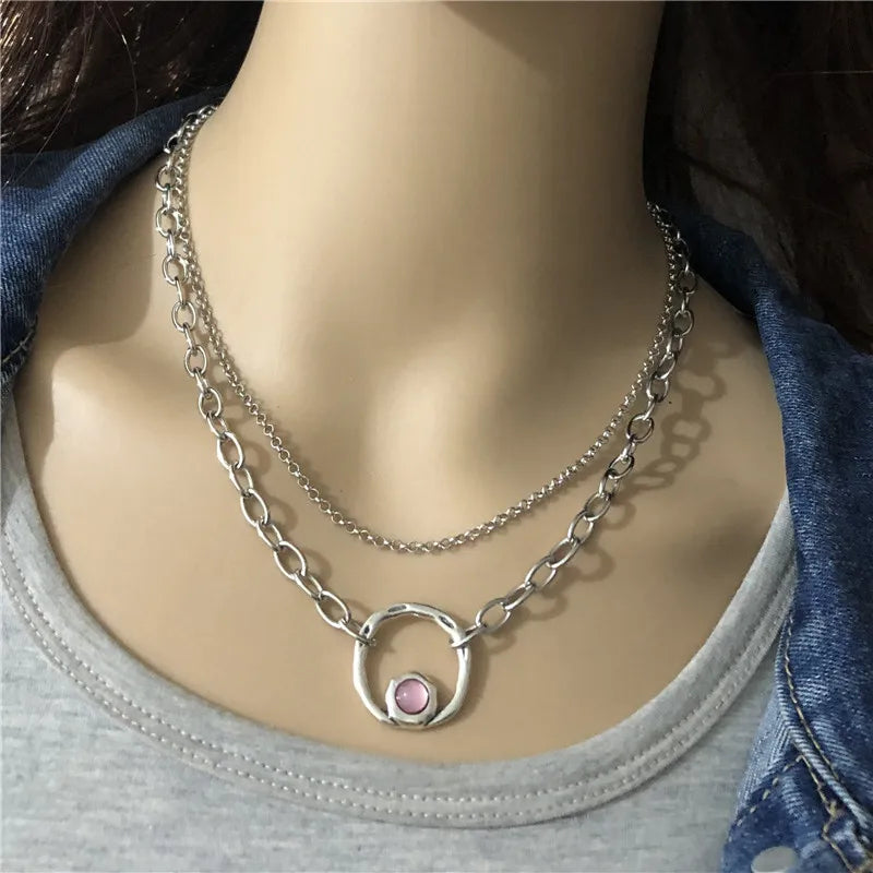 Anslow Jewelry Round Chain Short Necklace For Women Female