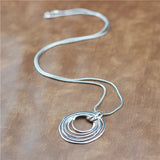 Anslow Crystal Necklace For Women Sweater Chain Pendant