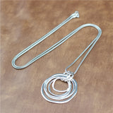 Anslow Crystal Necklace For Women Sweater Chain Pendant