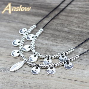 Anslow Jewelry Round Charms Accessory Collar Necklace For Lady Female Chokers