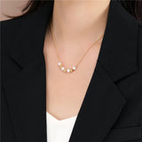 Anslow Pearl Beads Chokers Necklace For Women Heart Gift
