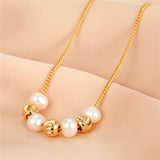 Anslow Pearl Beads Chokers Necklace For Women Heart Gift