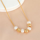 Anslow Pearl Beads Chokers Necklace For Women Heart Gift