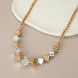 Anslow Jewelry Women Statement Necklace Cube Charms Girls Gift