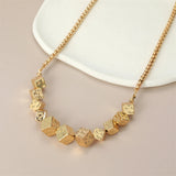Anslow Jewelry Women Statement Necklace Cube Charms Girls Gift