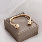 Anslow Cube Knot Cuff Bangle Bracelet Wedding Jewelry
