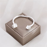 Anslow Cube Knot Cuff Bangle Bracelet Wedding Jewelry