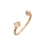 Anslow Cube Knot Cuff Bangle Bracelet Wedding Jewelry