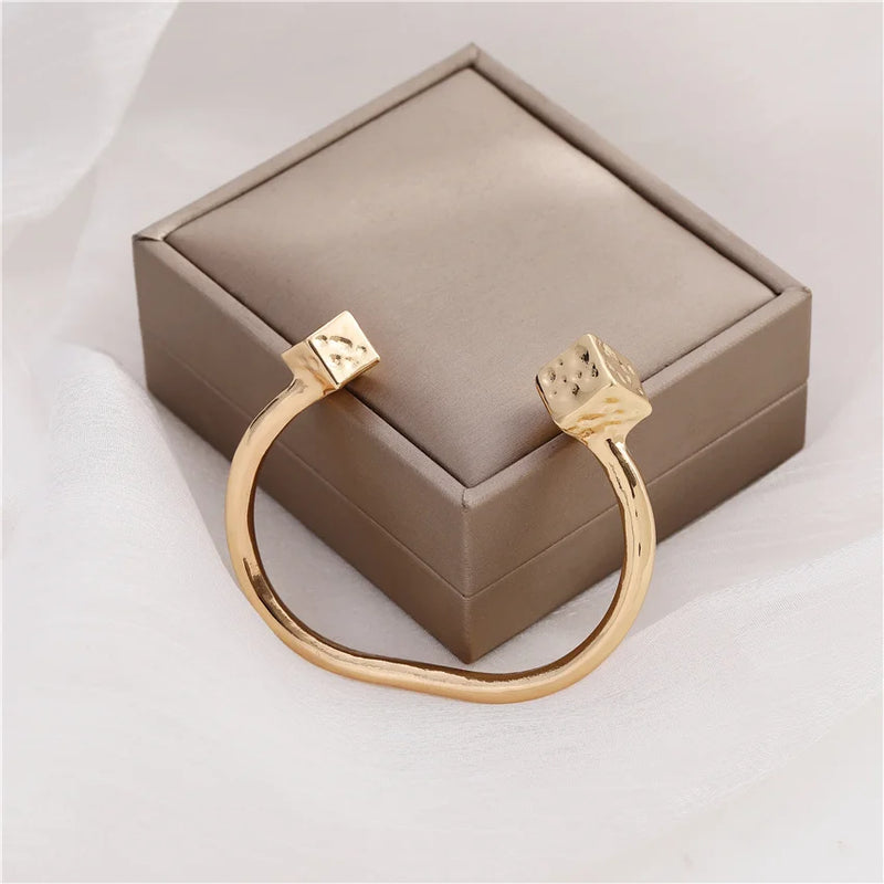 Anslow Cube Knot Cuff Bangle Bracelet Wedding Jewelry