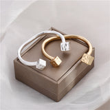 Anslow Cube Knot Cuff Bangle Bracelet Wedding Jewelry