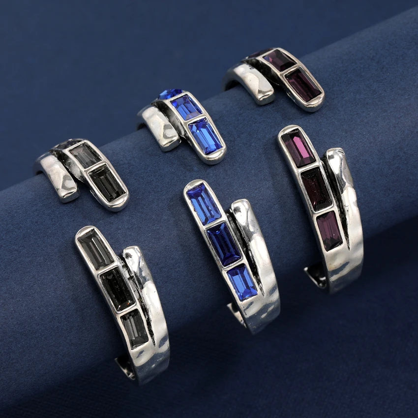 Anslow Retro Vintage Crystal Bangles For Women Accessory