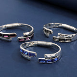 Anslow Retro Vintage Crystal Bangles For Women Accessory