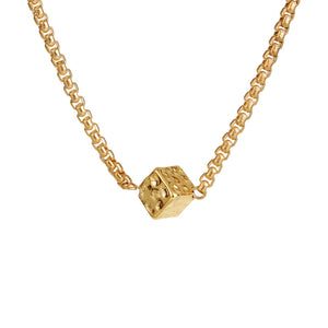 Vintage Plated Ring Choker Chain Necklace - Women's Gift