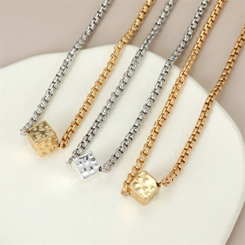Vintage Plated Ring Choker Chain Necklace - Women's Gift