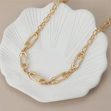 Anslow Paper Clip Choker Necklace Women Summer High