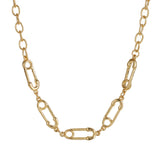 Anslow Paper Clip Choker Necklace Women Summer High