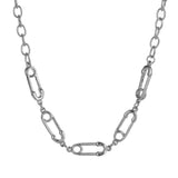 Anslow Paper Clip Choker Necklace Women Summer High