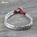 Anslow Vintage Beads Charm Bracelets For Women Men Christmas Gift