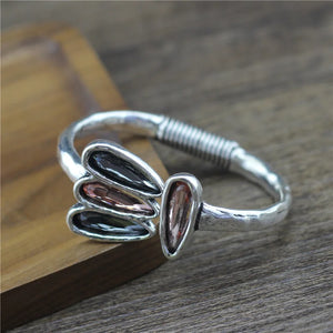 Anslow Vintage Cuff Bracelet Bangle for Women Girls Charms Jewelry Accessory