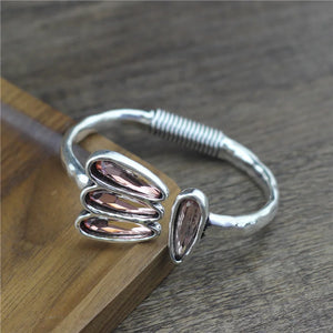 Anslow Vintage Cuff Bracelet Bangle for Women Girls Charms Jewelry Accessory