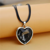 Anslow Ocean Heart Rope Charms Necklace Pendant