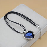 Anslow Ocean Heart Rope Charms Necklace Pendant