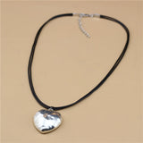 Anslow Ocean Heart Rope Charms Necklace Pendant